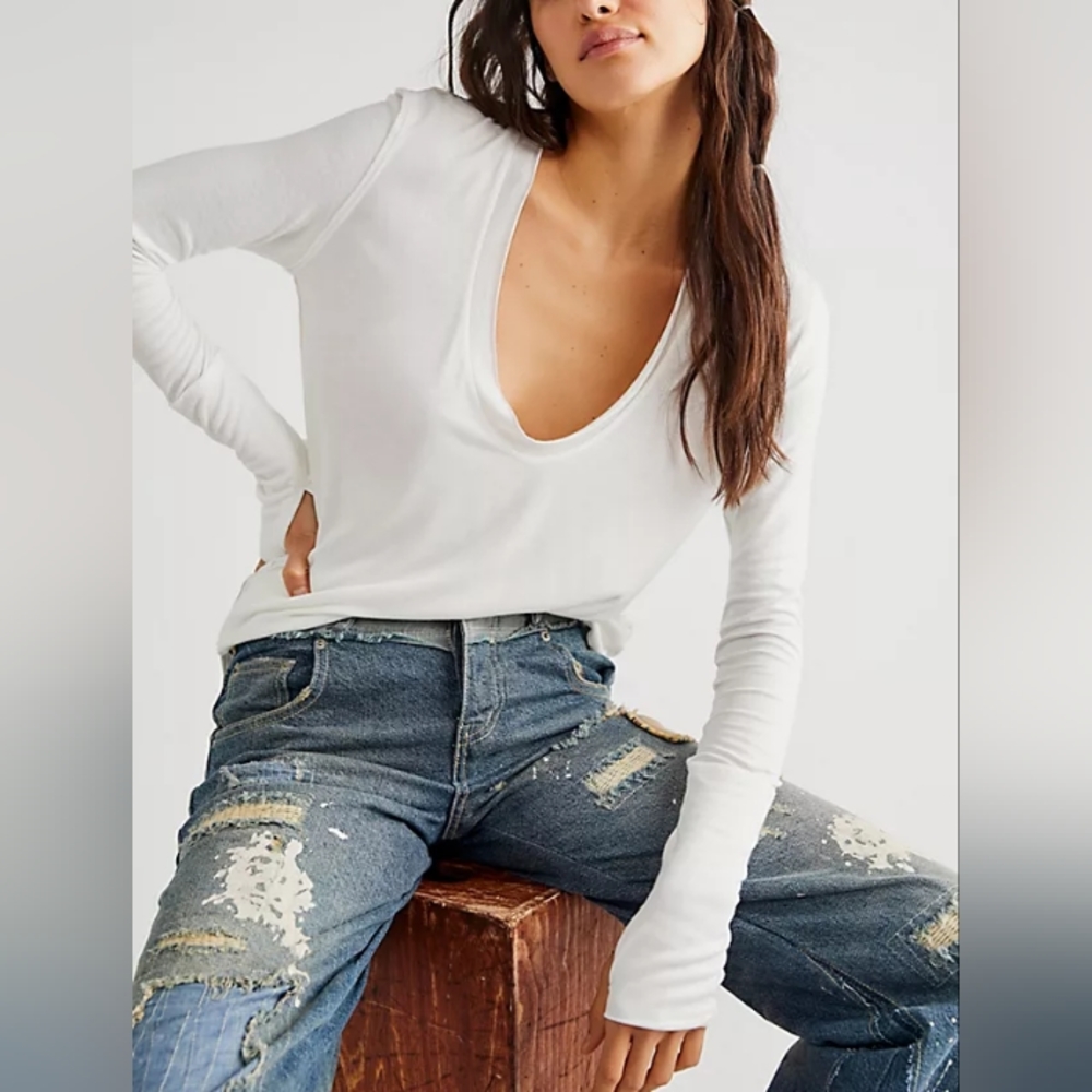 NWT Free People Fresh And Clean Long Sleeve
